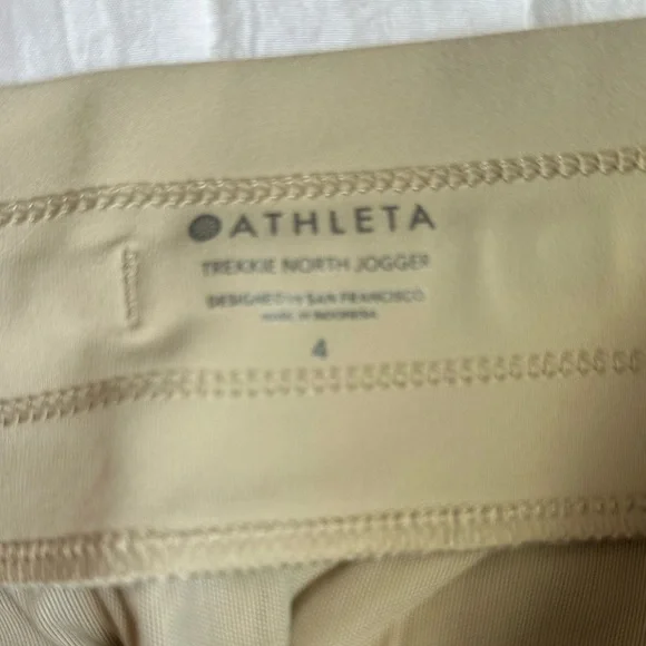 Athleta Women’s Tan size 4 Trekkie North Hiking Jogger - Picture 4 of 4